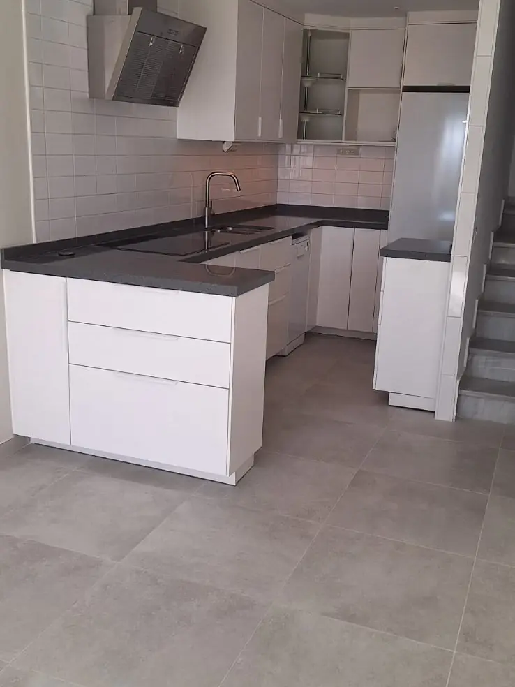 Open-plan kitchen reform — after